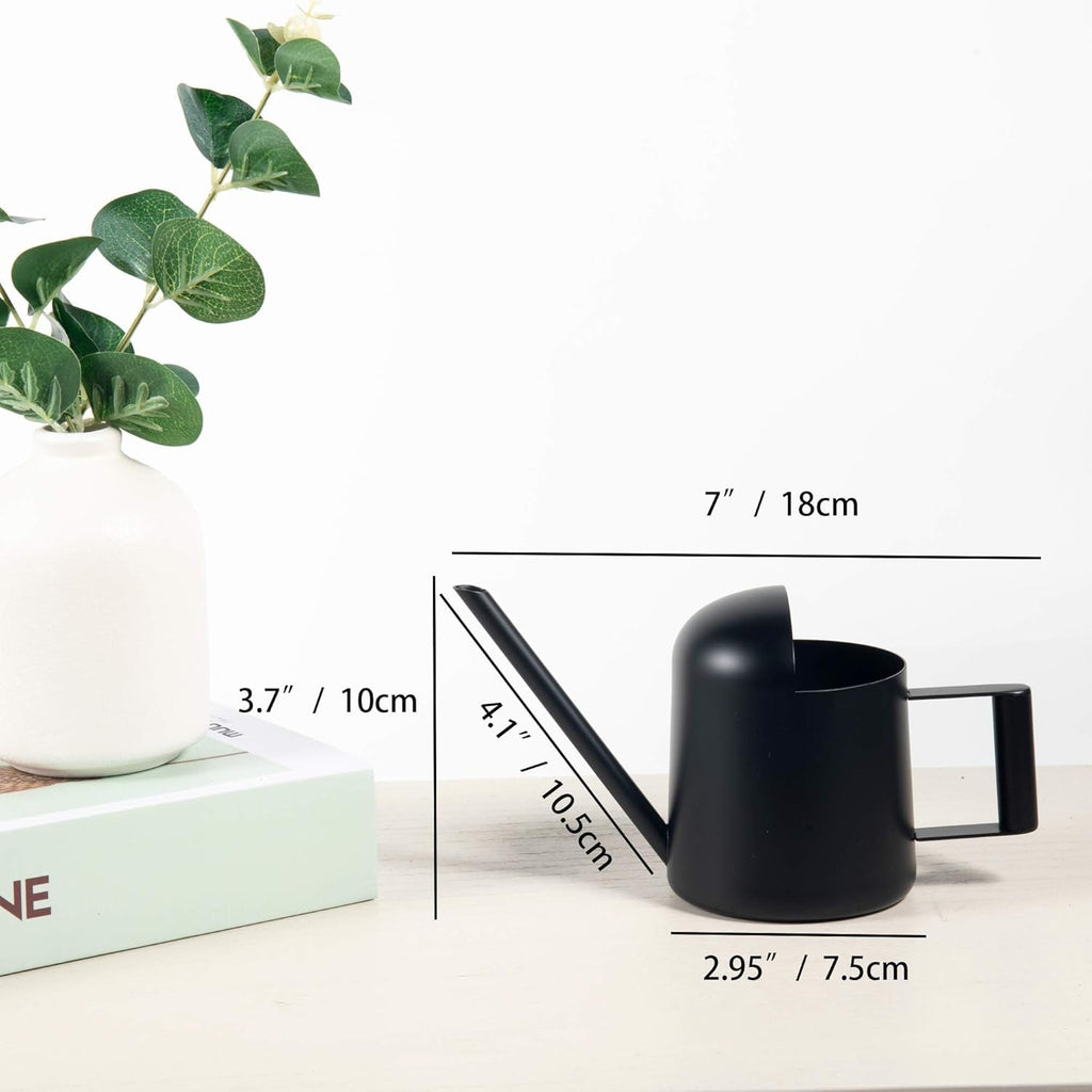 Stainless Steel Mini Watering Can for Indoor Plants - 11 oz (300 ml) Capacity