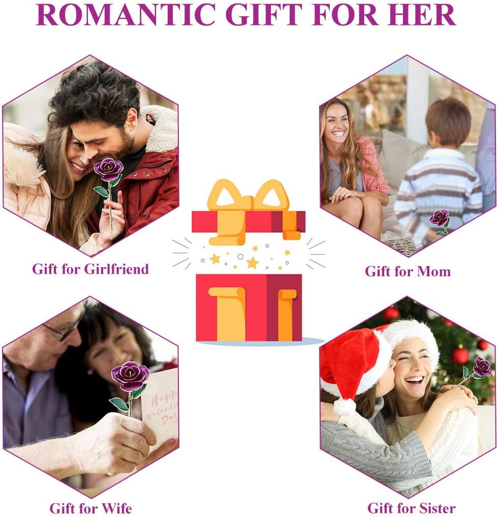 24K Gold-Plated Eternal Rose - Timeless Gift for Her: Perfect for Anniversaries, Birthdays, Weddings, and Special Occasions