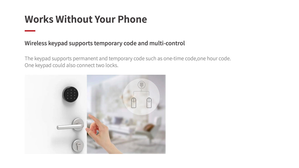 Bluetooth-Enabled Smart Door Lock with Key/Password/App Unlocking via Tuya Smart or Smart Life App