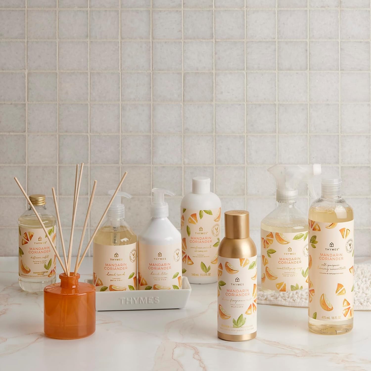 Thymes Mandarin Coriander Petite Reed Diffuser - 4 Fl Oz