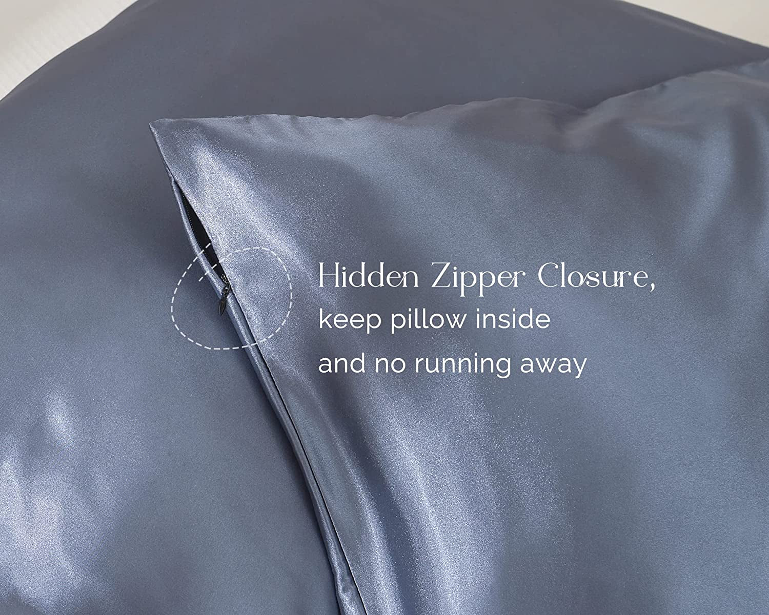 Luxury Satin Pillowcase Set of 2 with Zipper for Hair and Skin Care - Standard, Queen, King Sizes - Elegant Packaging for Both Women and Men